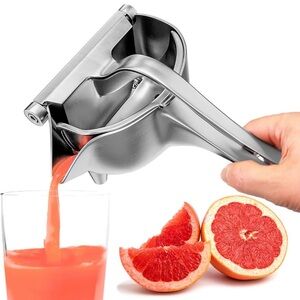 NEW Premium Silver Manual Citrus Press